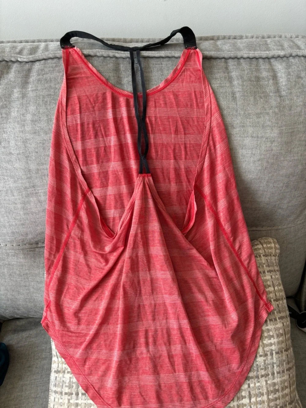 Nike Coral Pink & Black Racerback Swim Coverup Tank - Picture 3 of 4